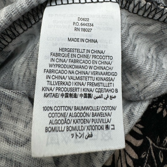 Boden Button Jersey Mini Tea Dress in Black Passion Stamp Size 4R - Picture 13 of 16